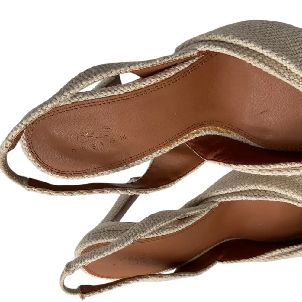 ASOS Elegant Cream Slingback Women's Shoes size 7‎